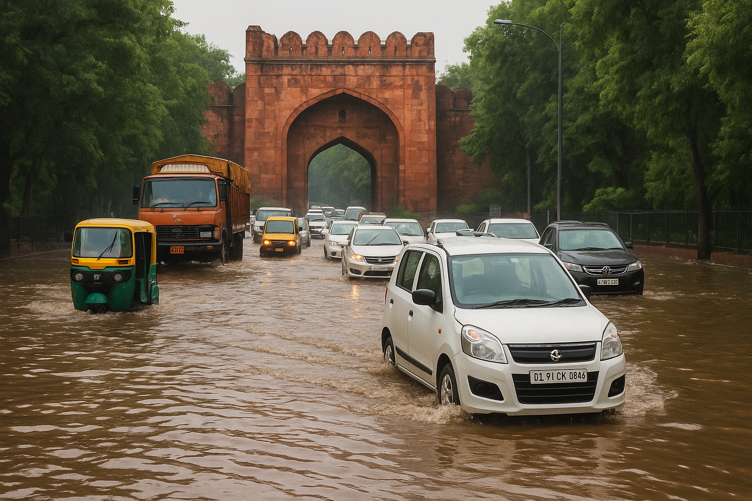 Rising Yamuna Water Reaches Kashmiri Gate: Delhi on High Alert